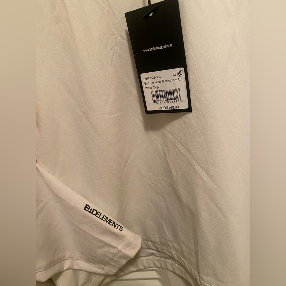 Bad Birdie “Bad Elements Mechanism” quarterzip. Size M. New with tags. - Picture 7 of 8